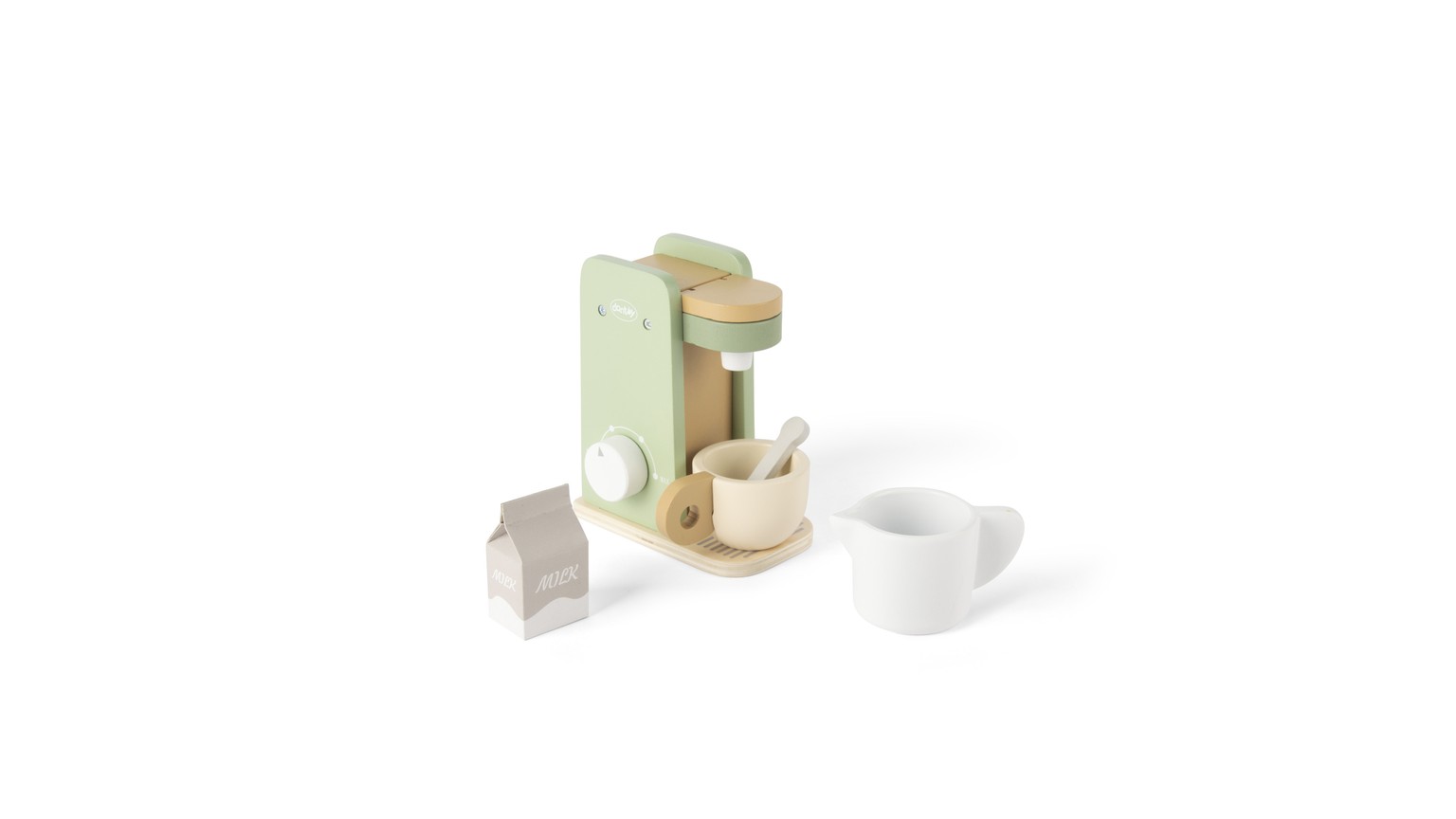 Kaffeemaschine Holz Geschenkbox 5 Teile